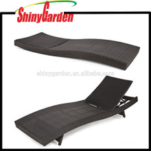 Outdoor Patio Furniture Wicker Pool Cheap Rattan Chaise Lounge Chair In S Shape Indoors